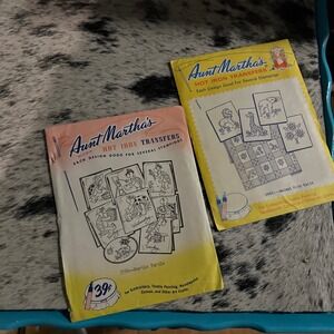 Vintage Aunt Martha's Hot Iron‎ Transfers Turtle Quilt Craft Sewing